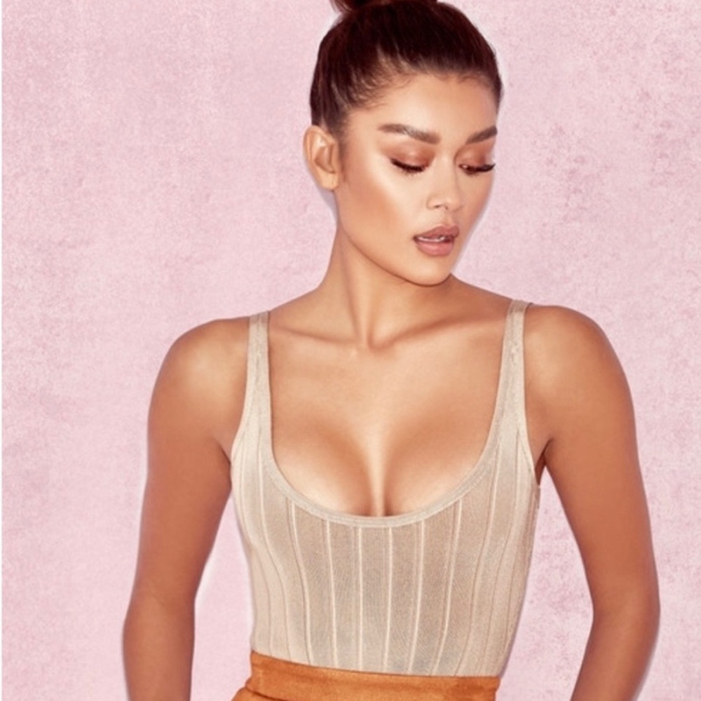House Of CB Perle ribbed bodysuit